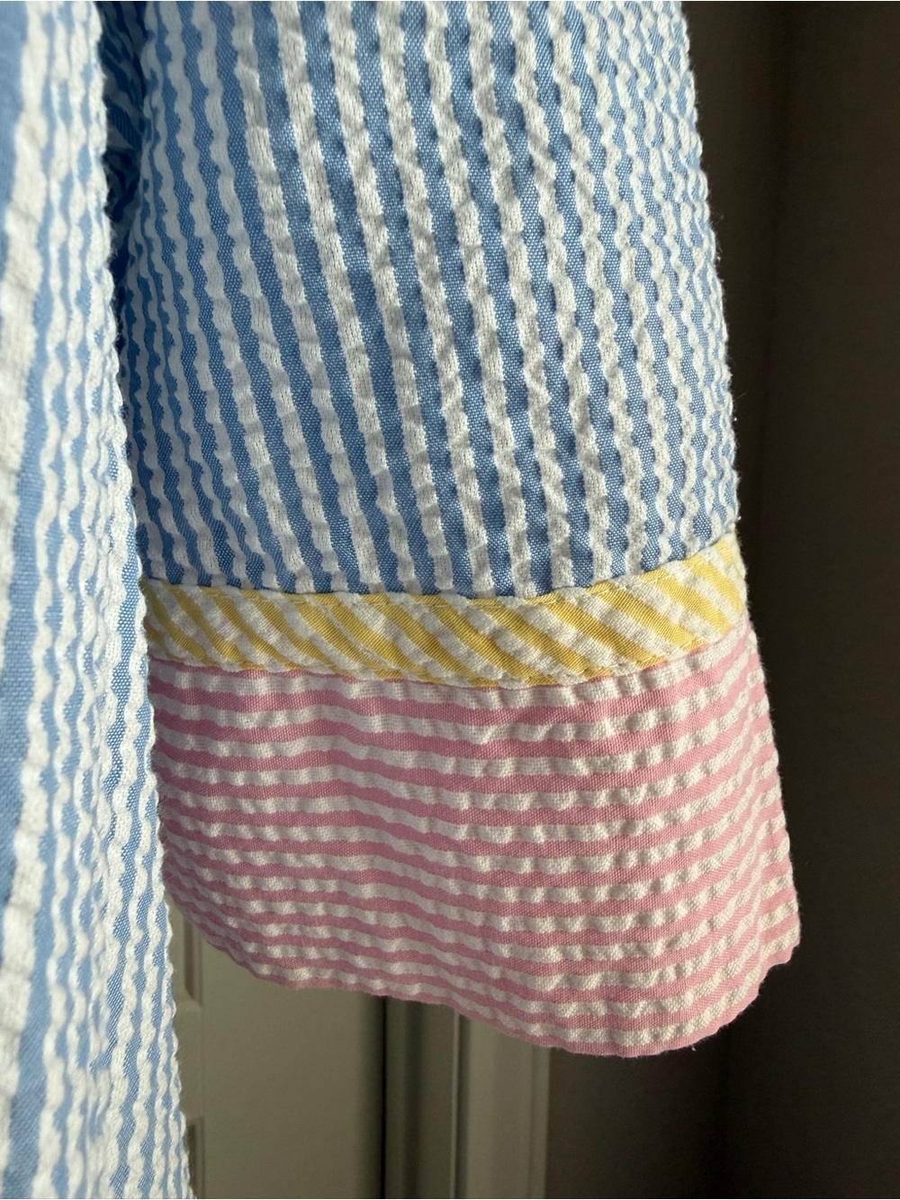 Vintage Saybury Seersucker House Dress - Picture 8 of 11